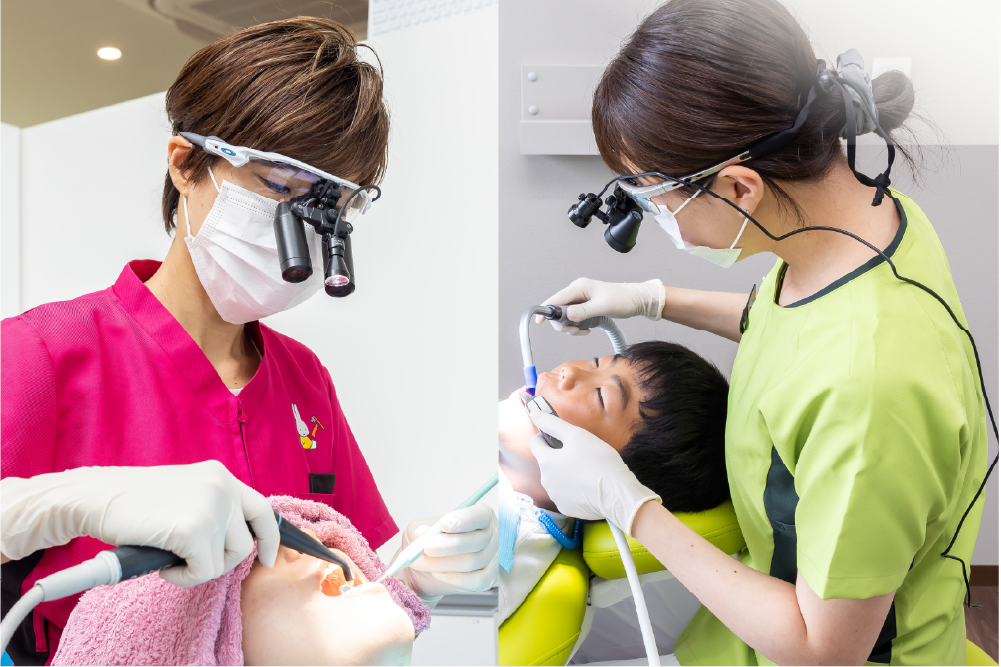 家族が揃って食事する様子